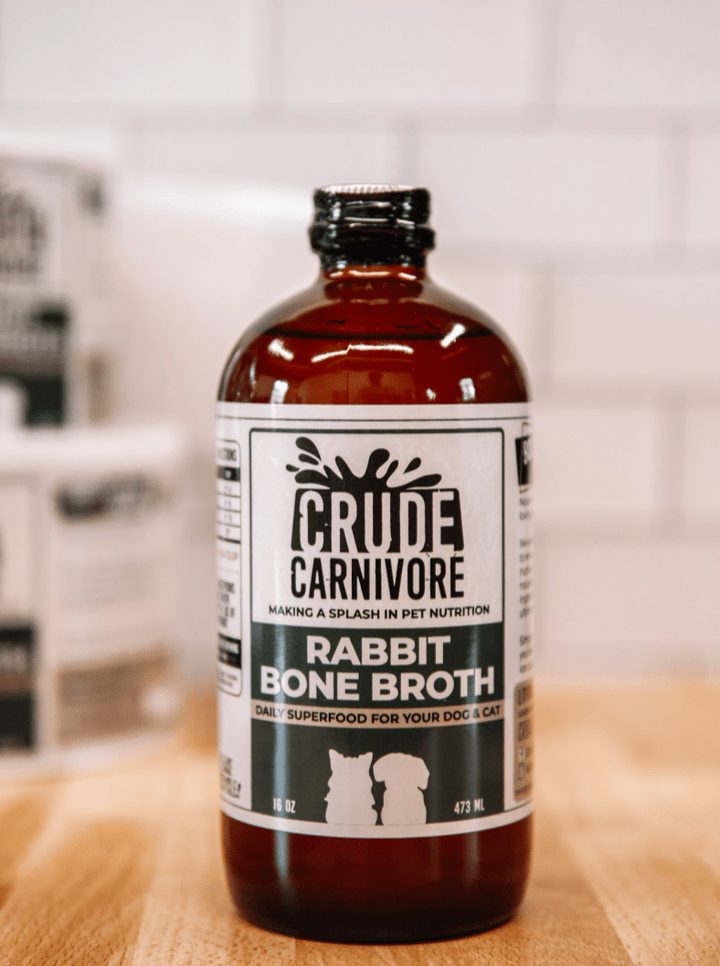 16oz Rabbit Bone Broth - Crude Carnivore